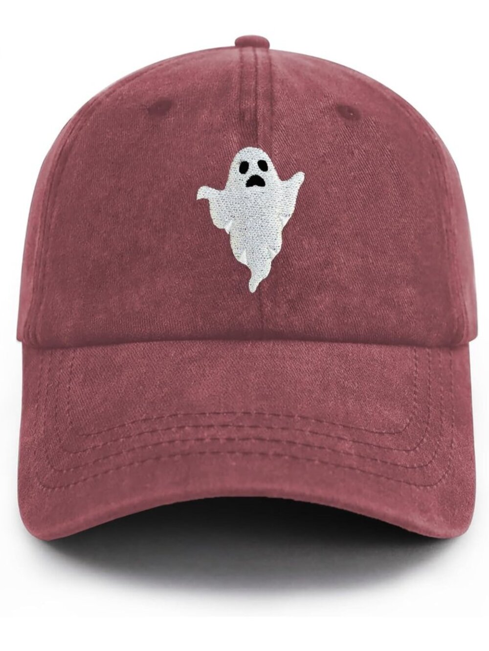Unisax Ghost-red Embroidered Spooky Adjustable cotton style Halloween Hats